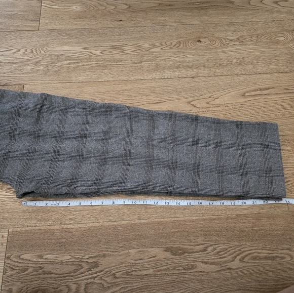 ARITZIA WILFRED WOOL  & CASHMERE BLEND HOUNDSTOOTH PLAID PANTS - 2 - Picture 6 of 11